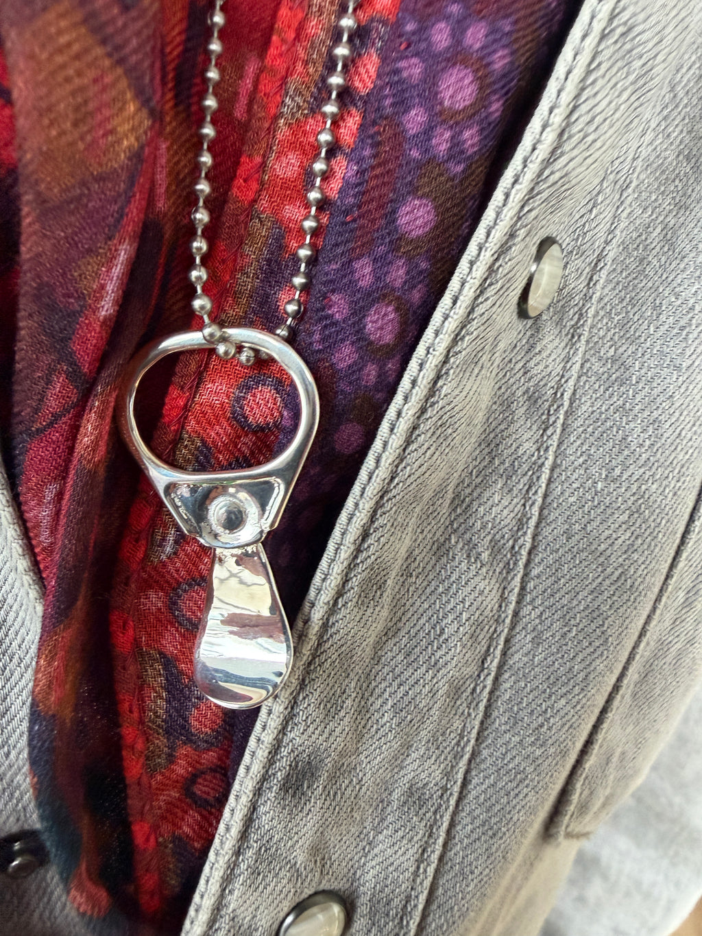 Sterling Silver on Silver Chain - Bit Pop AUSTIN