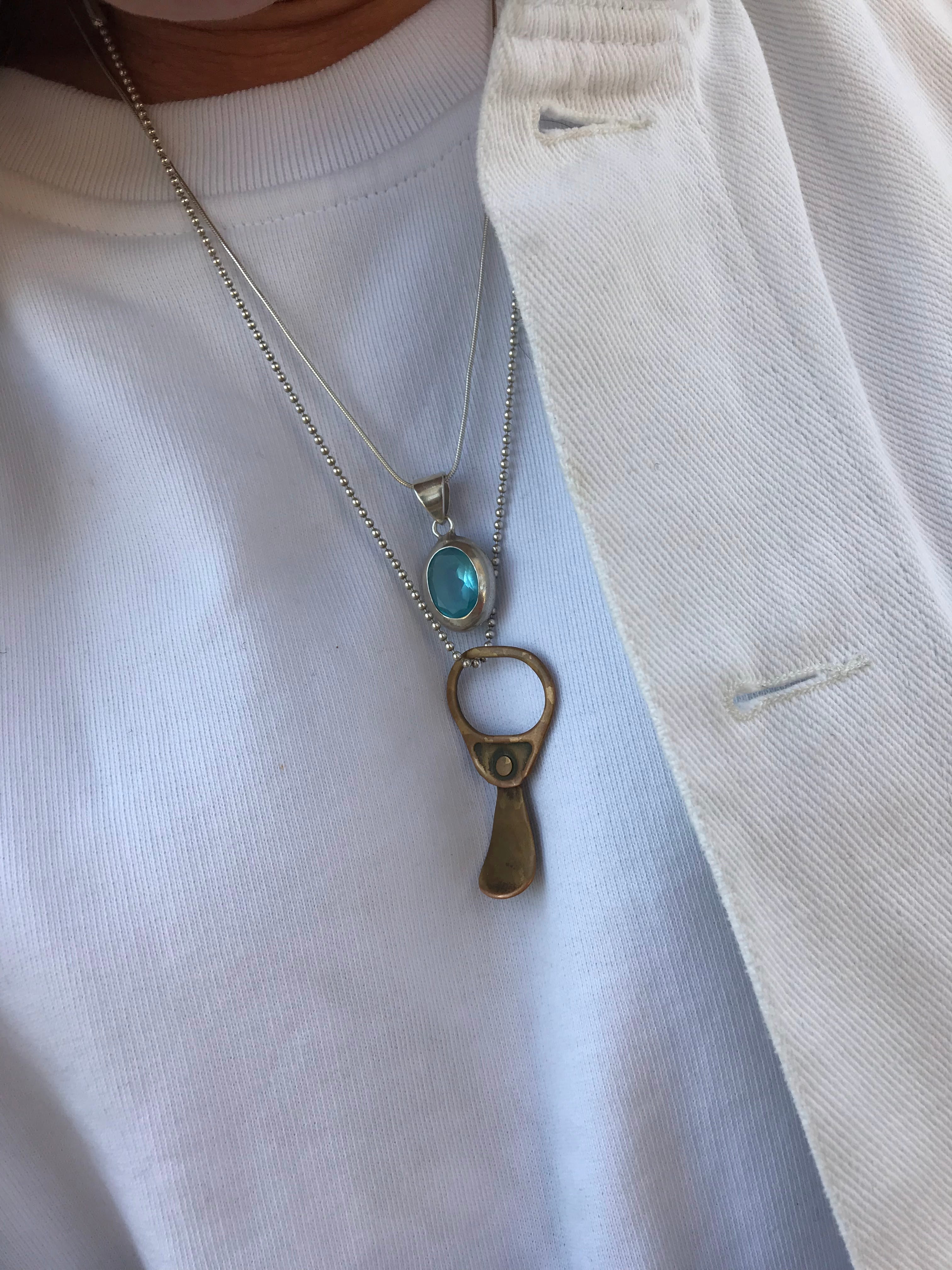 Bit Pop AUSTIN - Bronze Pendant Necklace
