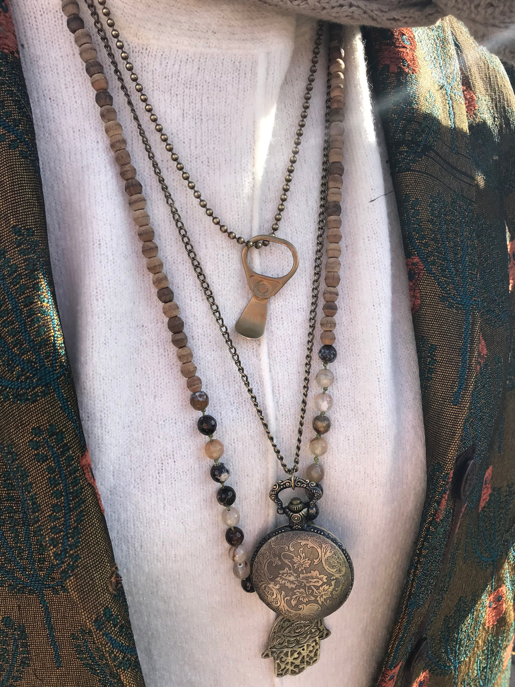 Bit Pop AUSTIN - Bronze Pendant Necklace