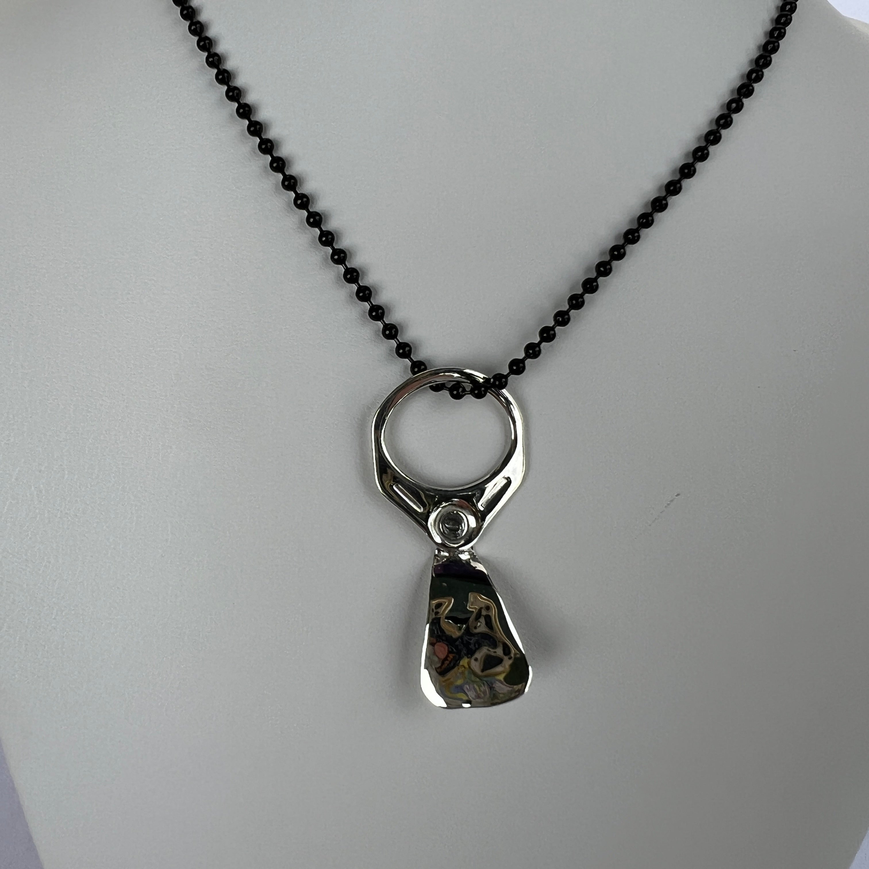 Bit Pop RUPERT - Silver Pendant Necklace