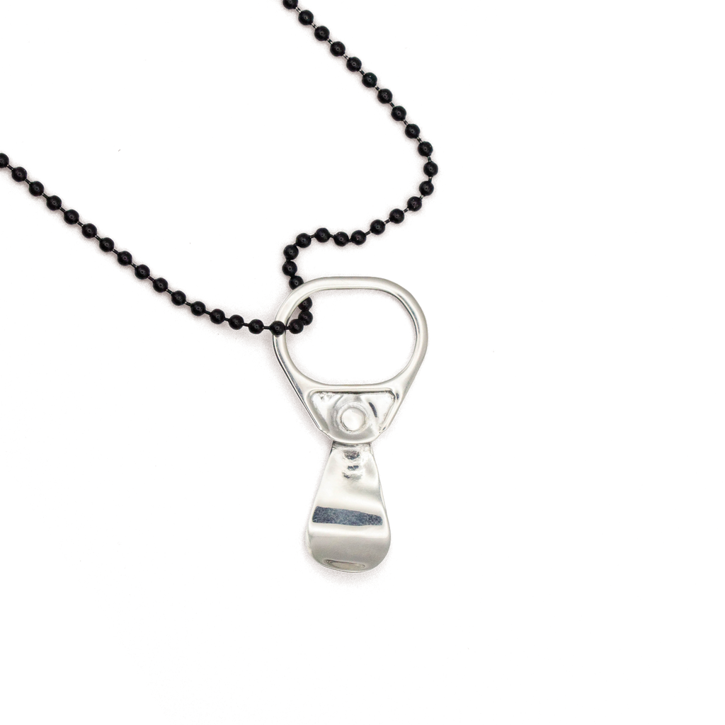 Sterling Silver on Black Chain - Bit Pop AUSTIN