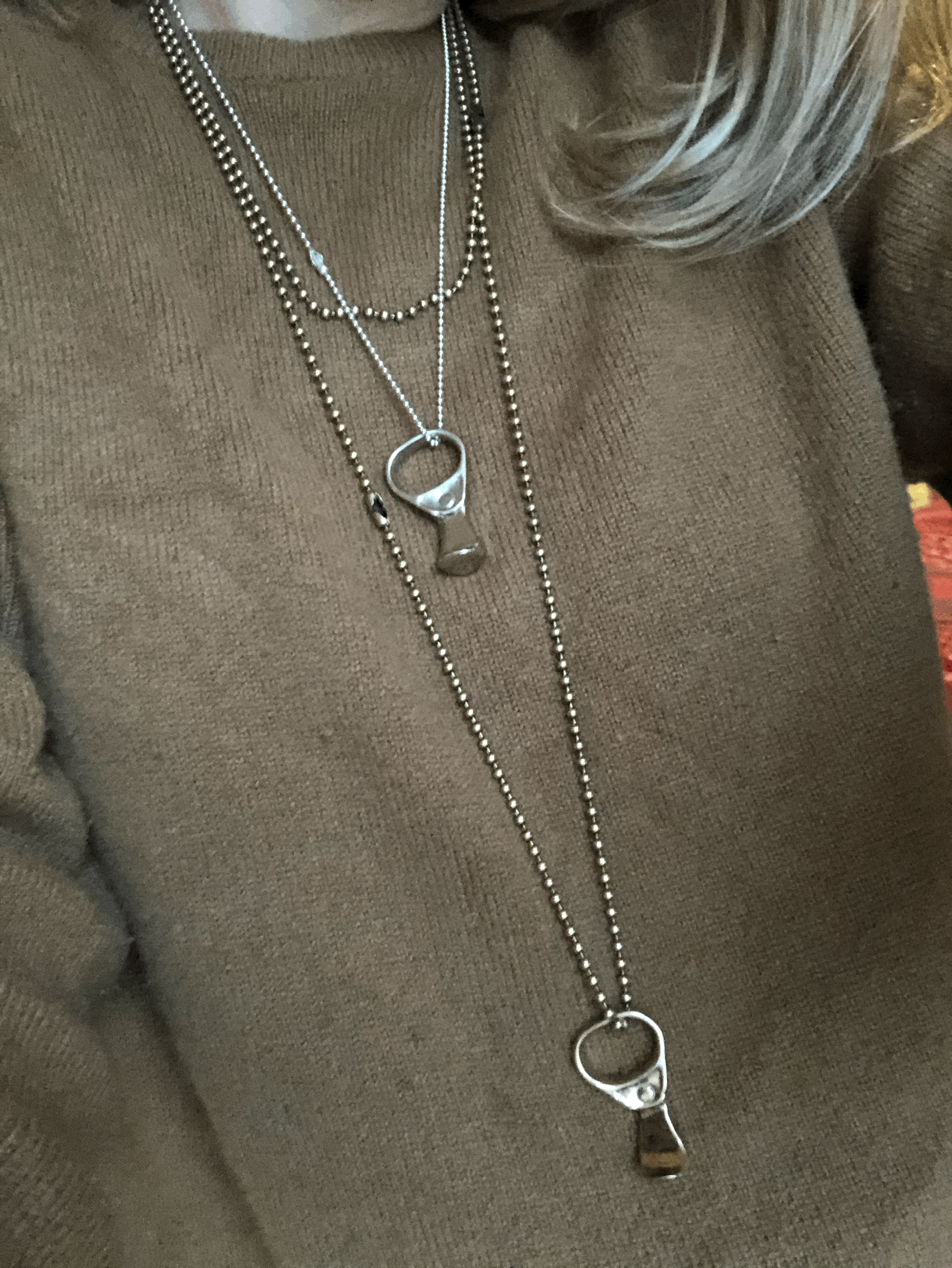Bit Pop AUSTIN - Sterling Silver Pendant Necklace